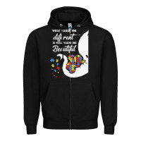 Black Autism Different Makes You Beautiful Zipper Hoodie - CowhideDigitalArt