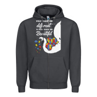 Autism Different Makes You Beautiful Zipper Hoodie | Teevron