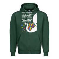 Sports Green Autism Different Makes You Beautiful Zipper Hoodie - CowhideDigitalArt