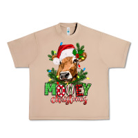Burro Mooey Christmas Urban Heavy Tee - texasbilliewilder