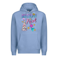 Colony Blue birthday girl 7 Premium Hoodie - BundleAndBundleShop