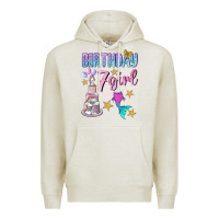 Oatmeal Heather birthday girl 7 Premium Hoodie - BundleAndBundleShop