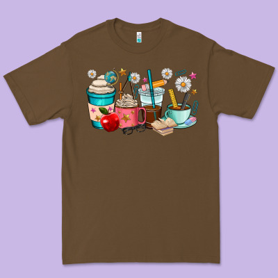 Teacher Coffee Cups Premium Tee Designed By Ranaportraitstore