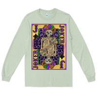 Matcha joker mardi gras skeleton Long Sleeve Tee - CowGirlArtShop