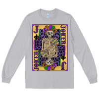 Moon Dust joker mardi gras skeleton Long Sleeve Tee - CowGirlArtShop