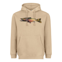 Mushroom Steelhead Trout Heavyweight Hoodie - LillyAllenDesigns