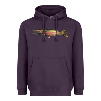 Plum Steelhead Trout Heavyweight Hoodie - LillyAllenDesigns