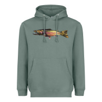 Sage Steelhead Trout Heavyweight Hoodie - LillyAllenDesigns