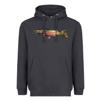 Smoke Steelhead Trout Heavyweight Hoodie - LillyAllenDesigns
