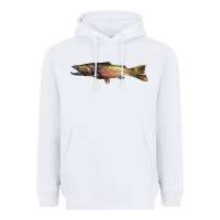 White Steelhead Trout Heavyweight Hoodie - LillyAllenDesigns