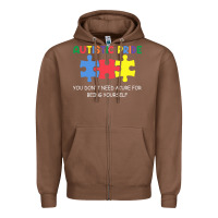 Chestnut Autistic Pride Autism Awareness Zipper Hoodie - CowhideDigitalArt