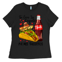 Black tu eres la coquita pa mis taquitos Ladies Tee - LillyAllenDesigns