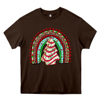 Chocolate Brown little debbie tree cakes rainbow Heavy Core Tee - JahusDesignShop
