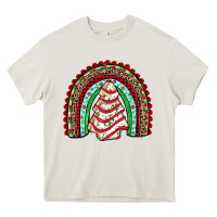 Cream little debbie tree cakes rainbow Heavy Core Tee - JahusDesignShop