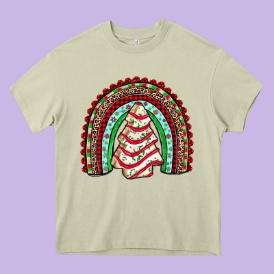 Little Debbie Tree Cakes Rainbow Heavy Core Tee Designed By Jahusdesignshop