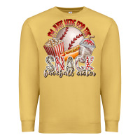 Antique Gold i am just here for the snack baseball sister Premium Sweatshirt - RacoonDesign