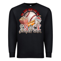 Black i am just here for the snack baseball sister Premium Sweatshirt - RacoonDesign