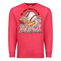 Cardinal i am just here for the snack baseball sister Premium Sweatshirt - RacoonDesign