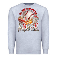 Heather Grey i am just here for the snack baseball sister Premium Sweatshirt - RacoonDesign