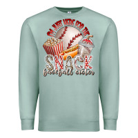Seafoam i am just here for the snack baseball sister Premium Sweatshirt - RacoonDesign