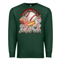 Sports Green i am just here for the snack baseball sister Premium Sweatshirt - RacoonDesign