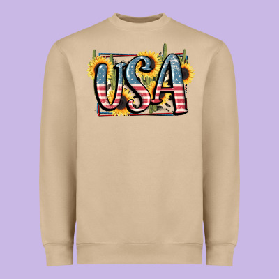 Usa 4th Of July Heavyweight Sweatshirt Designed By Fadigitalartstudio