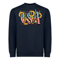 Navy USA 4th of July Heavyweight Sweatshirt - FaDigitalArtStudio
