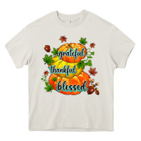 Cream grateful thankful blessed Heavy Core Tee - MaliasSmallBusiness