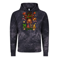 Cloud Black mama claus afro messy bun Vintage Hoodie - texasbilliewilder