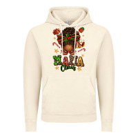 Vintage Artic mama claus afro messy bun Vintage Hoodie - texasbilliewilder