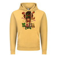 Vintage Mustard mama claus afro messy bun Vintage Hoodie - texasbilliewilder