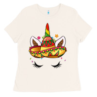 Bone unicorn and sombrero Ladies Tee - LillyAllenDesigns
