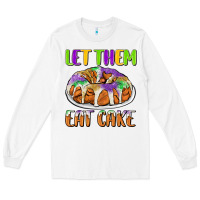 White let them eat cake Long Sleeve Tee - CowGirlArtShop