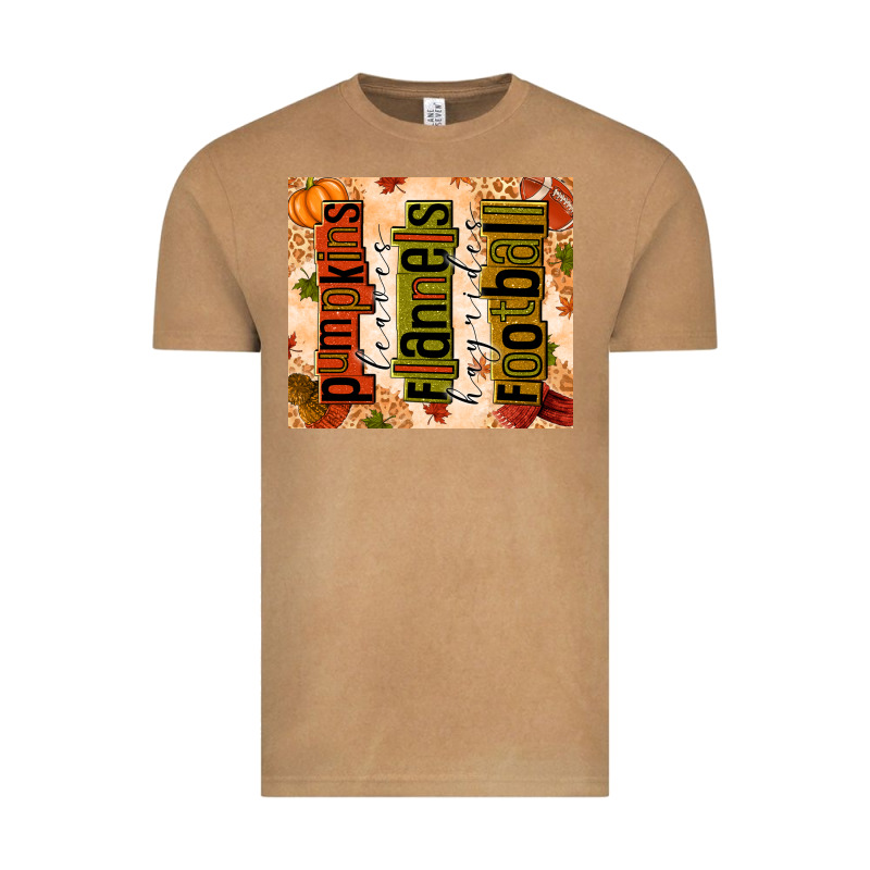 Pumpkins Leaves Flannels Hayrides Football Vintage Tee by texasbilliewilder | Teevron