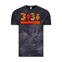 Cloud Black three up three down softball Vintage Tee - Jasminsmagicworld