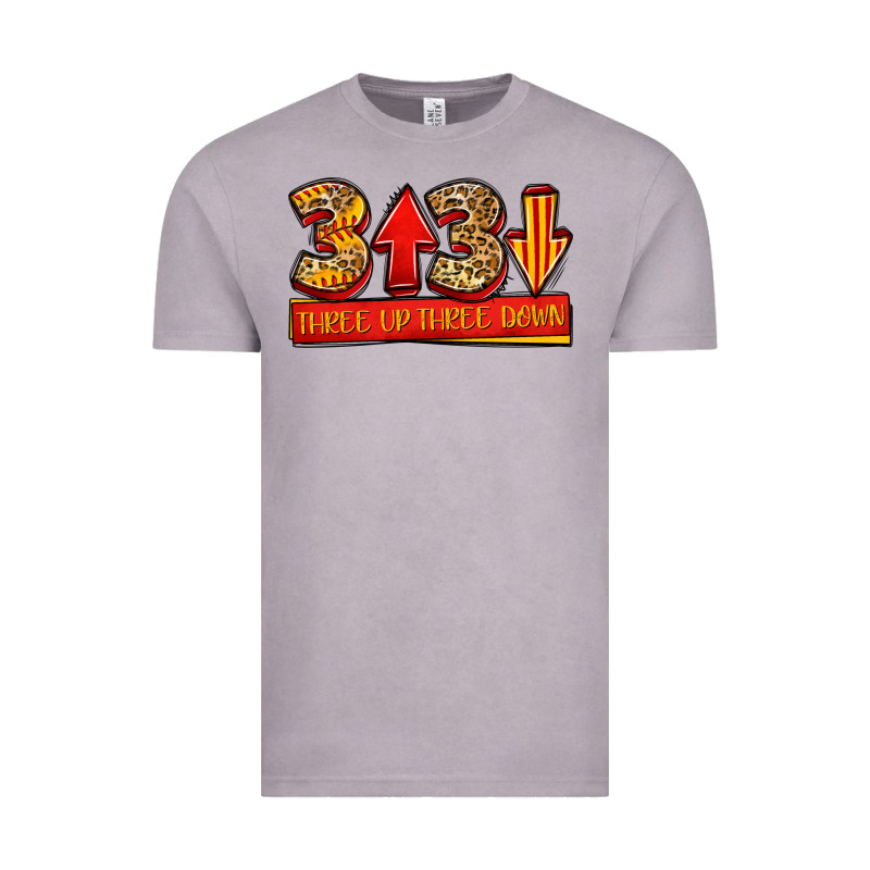 Three Up Three Down Softball Vintage Tee by Jasminsmagicworld | Teevron