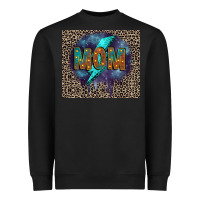 Black Leopard mom Heavyweight Sweatshirt - FaDigitalArtStudio