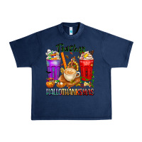 Navy hallothanksmas teacher Urban Heavy Tee - texasbilliewilder