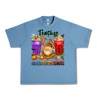 Pebble Blue hallothanksmas teacher Urban Heavy Tee - texasbilliewilder