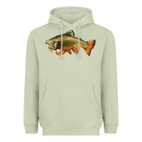 Matcha leaping brook trout Heavyweight Hoodie - LillyAllenDesigns