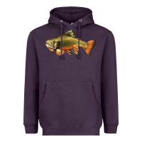 Plum leaping brook trout Heavyweight Hoodie - LillyAllenDesigns