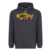 Smoke leaping brook trout Heavyweight Hoodie - LillyAllenDesigns