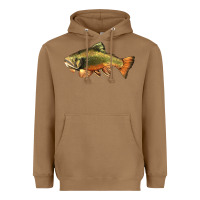 Toasted Coconut leaping brook trout Heavyweight Hoodie - LillyAllenDesigns