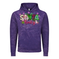 Cloud Purple santa baby pink christmas Vintage Hoodie - texasbilliewilder