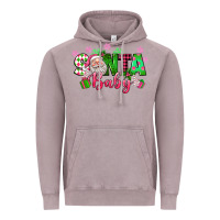 Vintage Zinc santa baby pink christmas Vintage Hoodie - texasbilliewilder