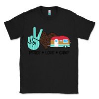 Black Peace Love Camp Classic Tee - Bettercallsaul