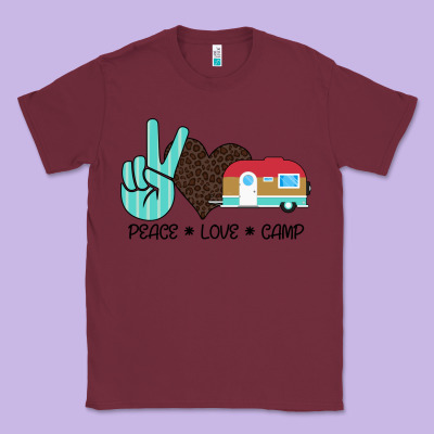 Peace Love Camp Classic Tee Designed By Bettercallsaul