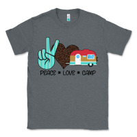 Charcoal Heather Peace Love Camp Classic Tee - Bettercallsaul