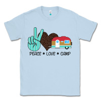 Dusty Blue Peace Love Camp Classic Tee - Bettercallsaul