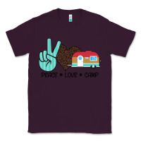 Plum Peace Love Camp Classic Tee - Bettercallsaul